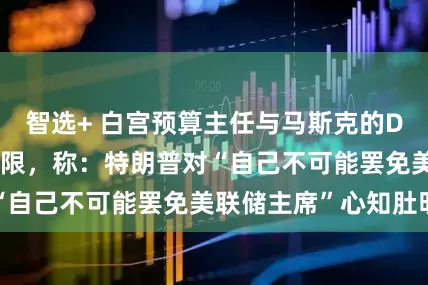 智选+ 白宫预算主任与马斯克的DOGE努力划清界限，称：特朗普对“自己不可能罢免美联储主席”心知肚明